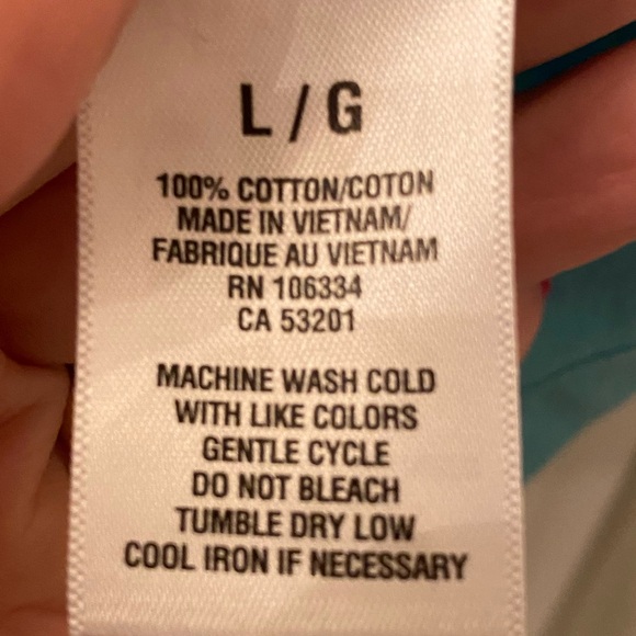 WOMEN’S LARGE LIGHT BLUE SHORT SLEEVE T-SHIRT WITH SCOOP NECK AND CAP SLEEVES - Picture 5 of 6